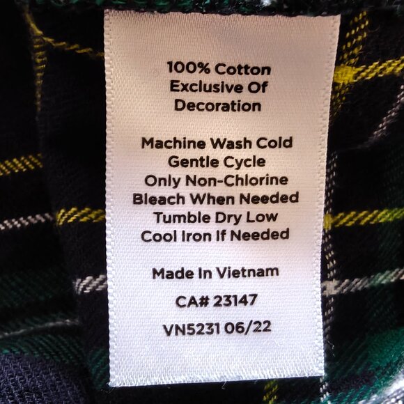 Talbots Plaid Cotton Flannel Cabin Pajamas S - Picture 6 of 6